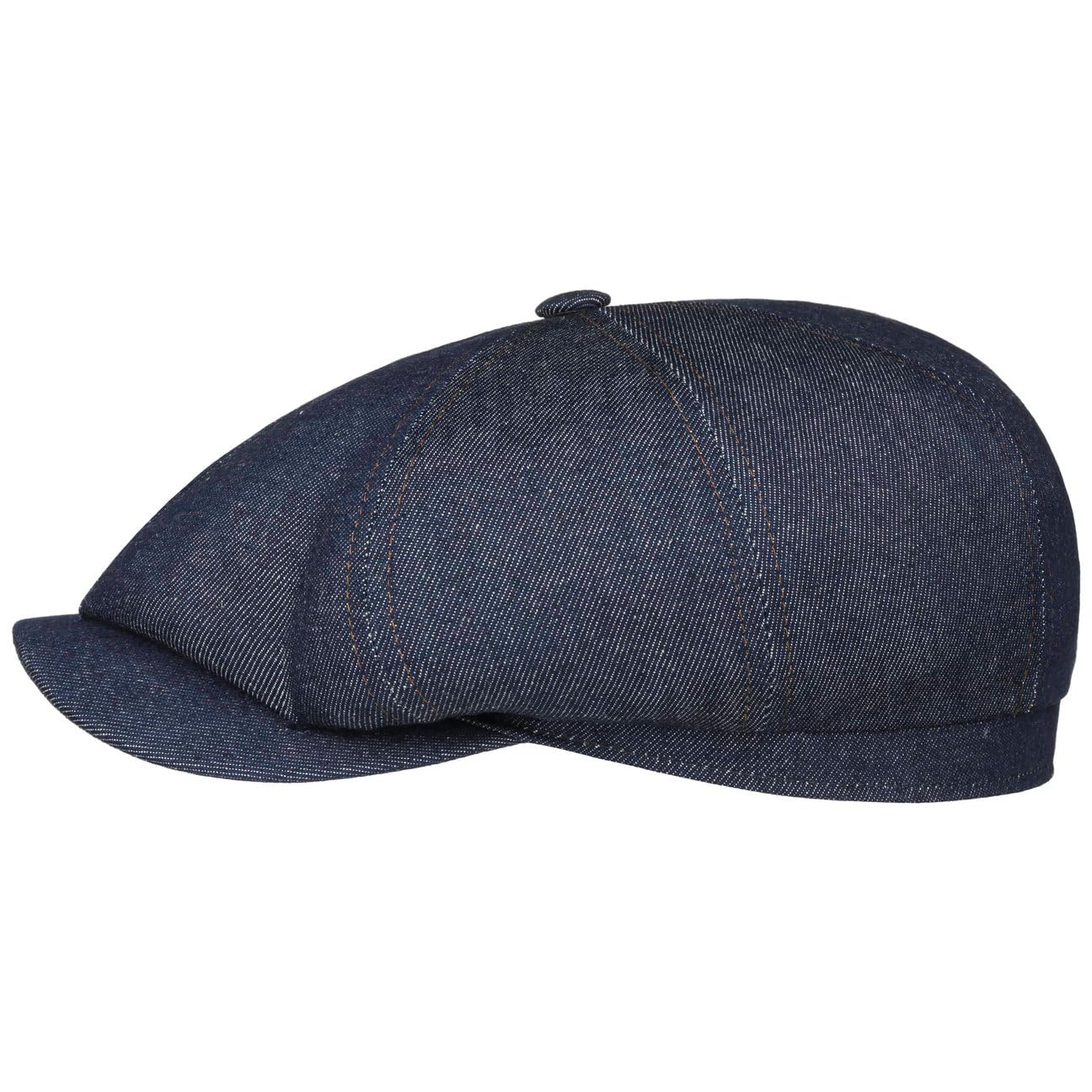 Stetson Hatteras Flatcap Pure Denim Sustainable Cotton Melange Look Made in EU Unisex Summer