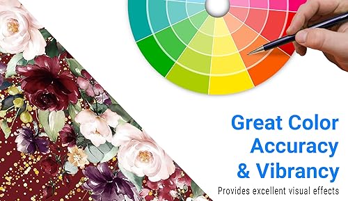 Miniatura 4 de Funnytree Telón de fondo de fiesta de graduación de 82 x 59 pulgadas, para clase de 2024, flores rojas burdeos, purpurina dorada, fondo de