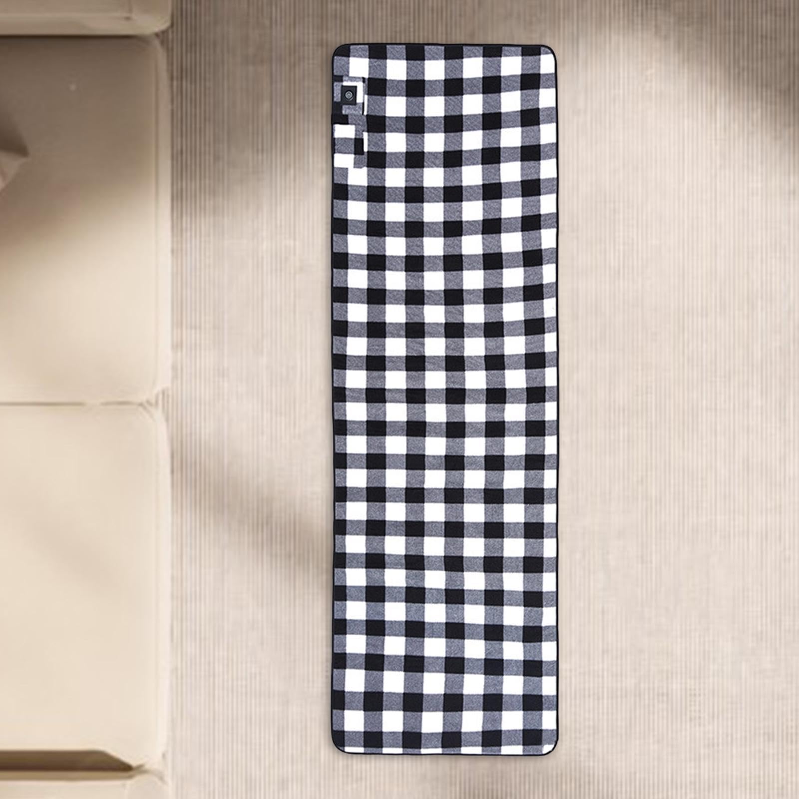 F Fityle Chauffe-Sac de Couchage Matelas Coussin Chauffant Tapis Chauffant Réglable en Polyester Flanelle pour Randonnée Extérieure Convient Au Camping Aux SPO