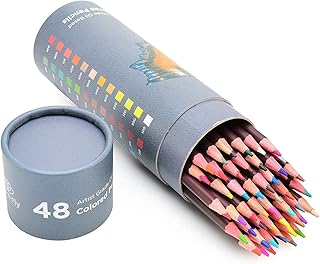 48 Matite Colorate Professionali per Artisti – Matite ad Olio Incluso Matite Color Pelle Set Matite Colorate da Disegno Matite per Ritratti, Colorare e Schizzi