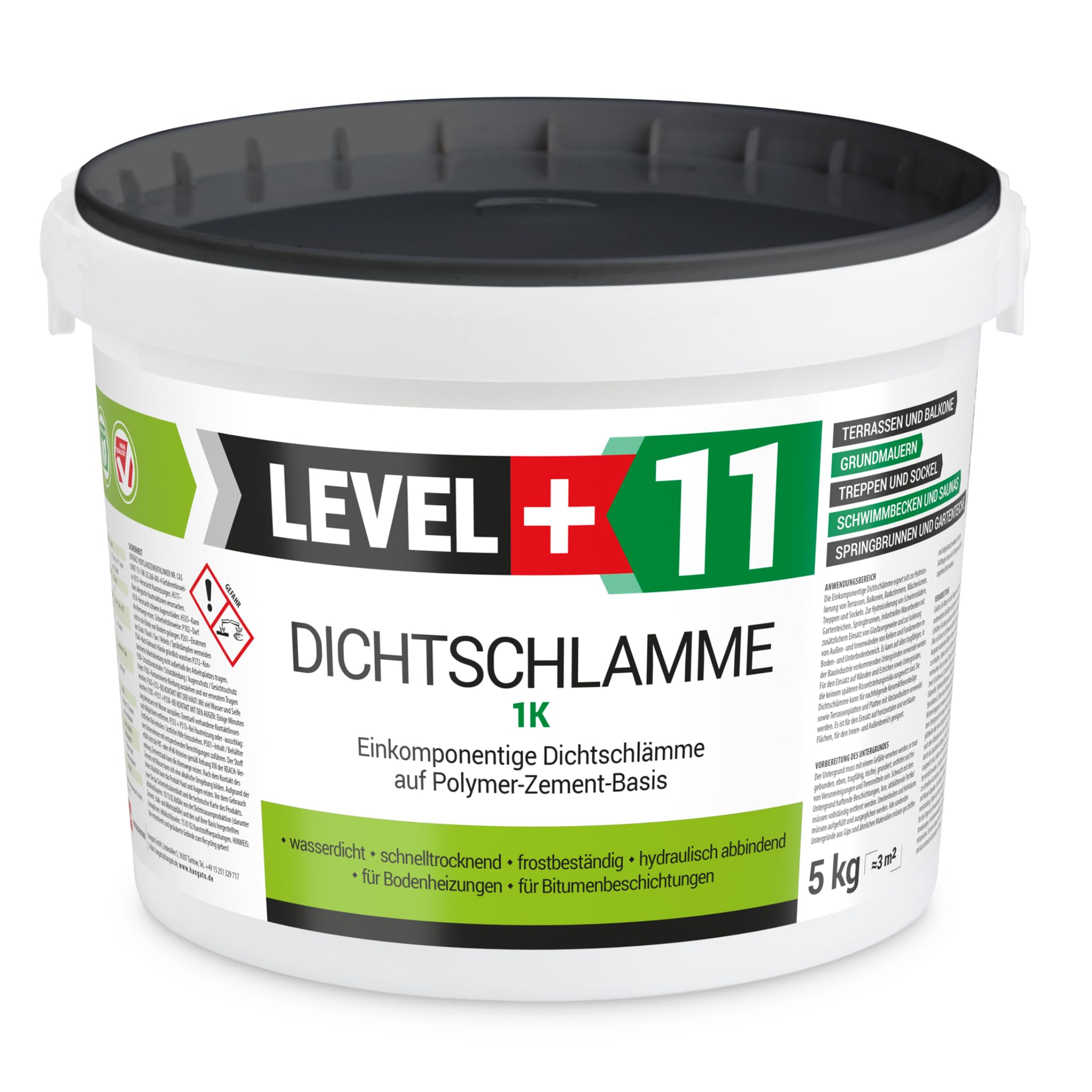 15 kg - Borne d'étanchéité 1 K - Pour cloison sèche, balcon, terrasse, joints RM11