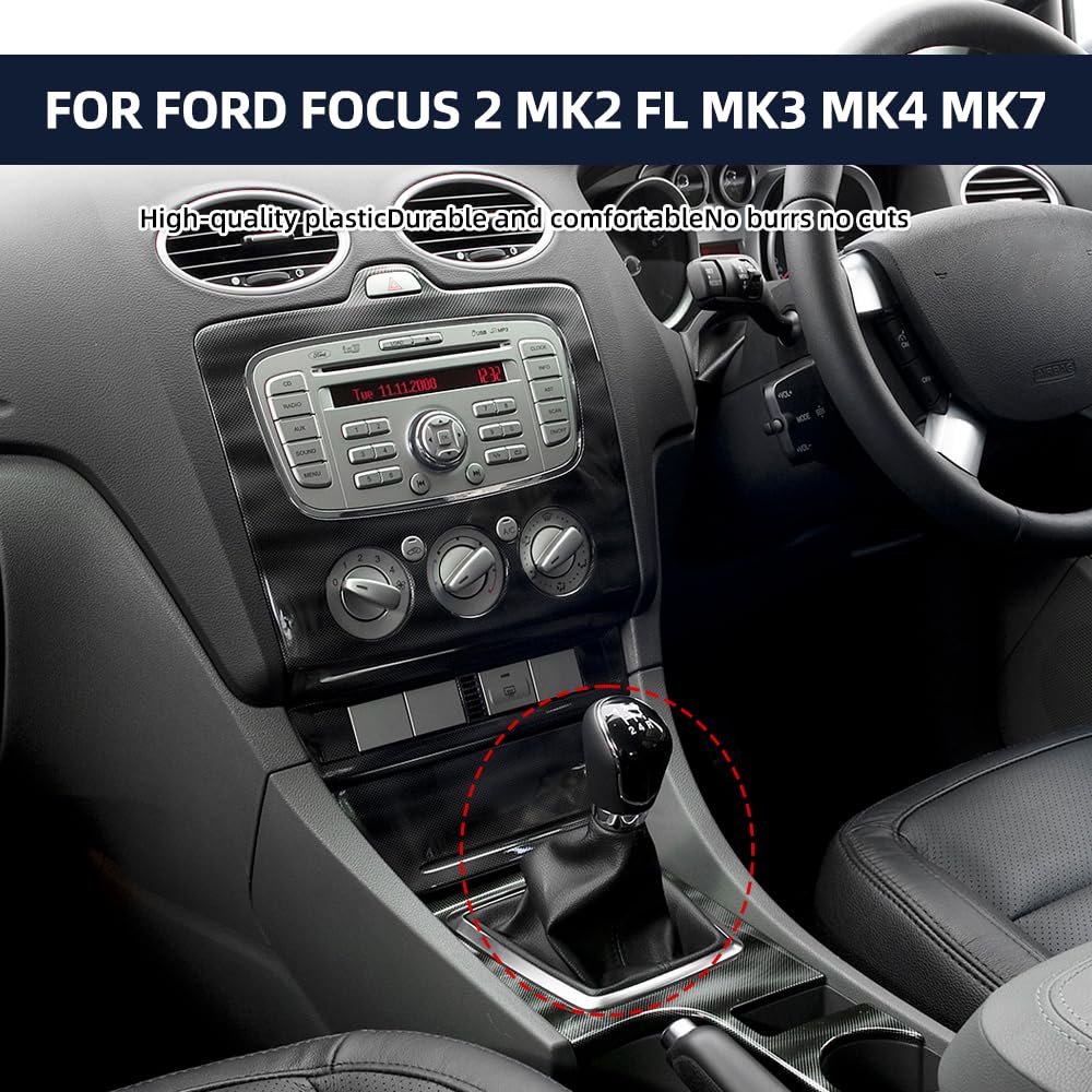 5/6-Gang- Manueller-Schaltknauf, für For-d Fo-cus 2 MK2 FL (Facelift 2008-2011 (5-Gang-Schwarz)