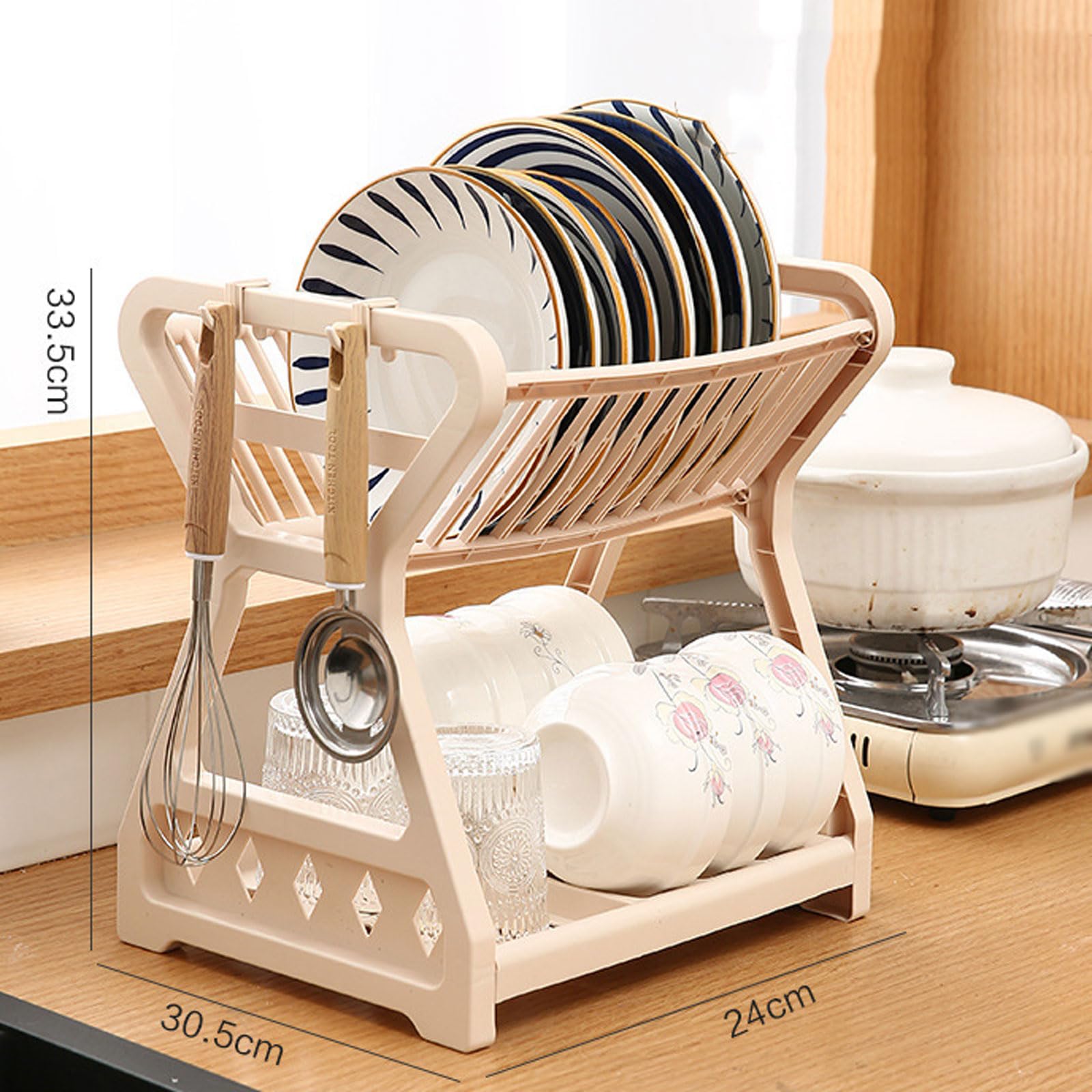 Amazon.com: Zxarunas us Kitchen Racks Double-Layer Drain