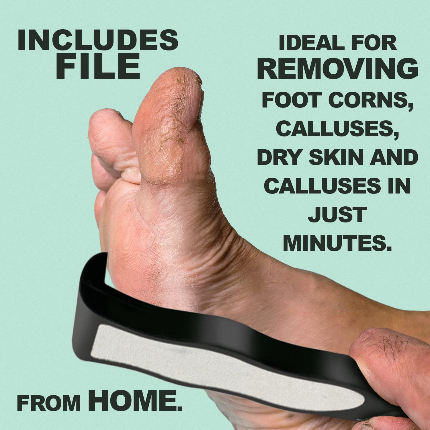 Simon&Tom - Home Pedicure Kit - Formato gel - Elimina i Calli e le Durezze - Migliora i talloni screpolati - Con Argan Bio - Tea Tree Oil -Aloe Vera-Vitamina E-Include Limetta/100ml - Made in Spain
