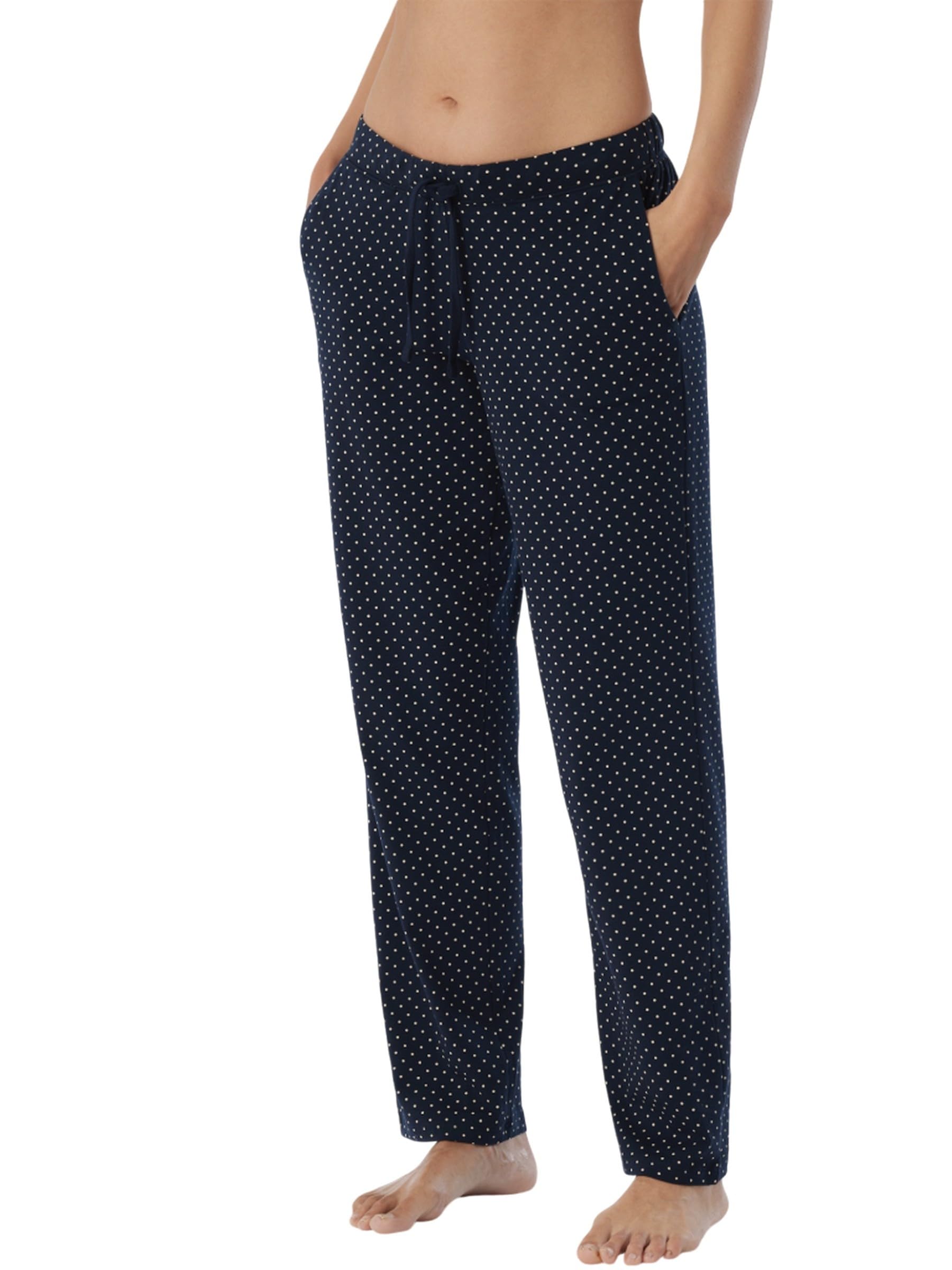 Schiesser Women's Long Cotton Pyjama Bottoms - Mix + Relax