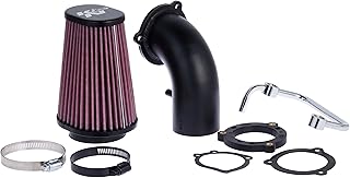 K&N Air Intake System: Air Cleaner Kit for Harley Davidson 2004-2019 Sportster XL883 XL1200 Air Cleaner Kit 63-1126, Black