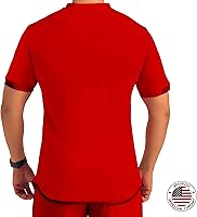 Vista 33 de Camiseta deportiva SOL Athletic para hombre, refrescante, transpirable, cómoda Dorado/Negro