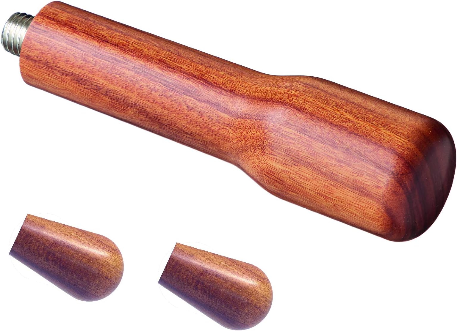 Scarlet espresso Precioso Precioso Wooden Handle for Sieve Carrier with M12 Stainless Steel Screw for Rocket Bezzera La Marzocco etc. 1 x Griff3 + 2 x Kipphebel Set Sandelholz - Braun