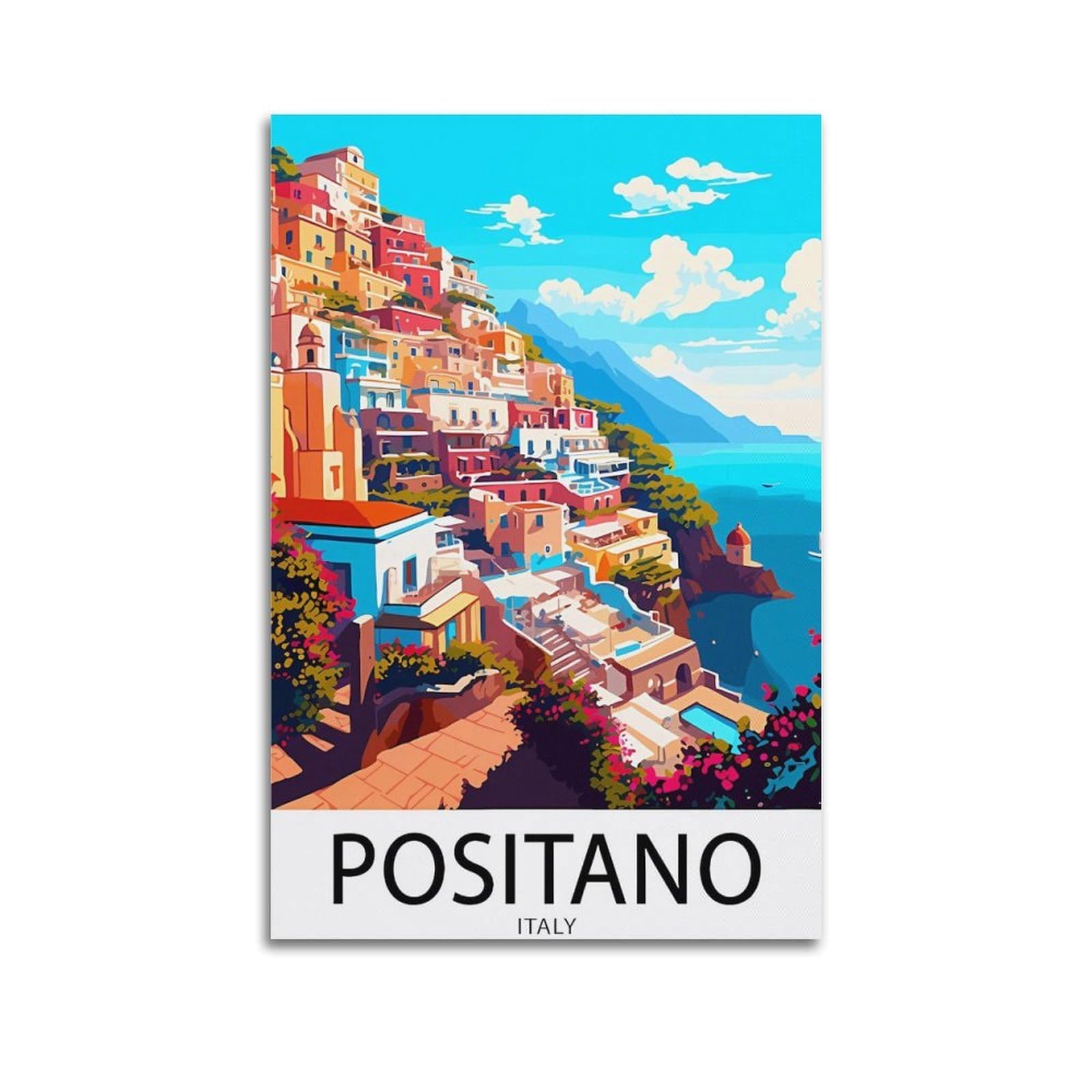 EZMLFA DIY 5D Diamond Painting Kits for Adults,Positano Italy Crystal Rhinestones Art Craft for Beginners DIY Home Wall Decor Gift 50x60cm