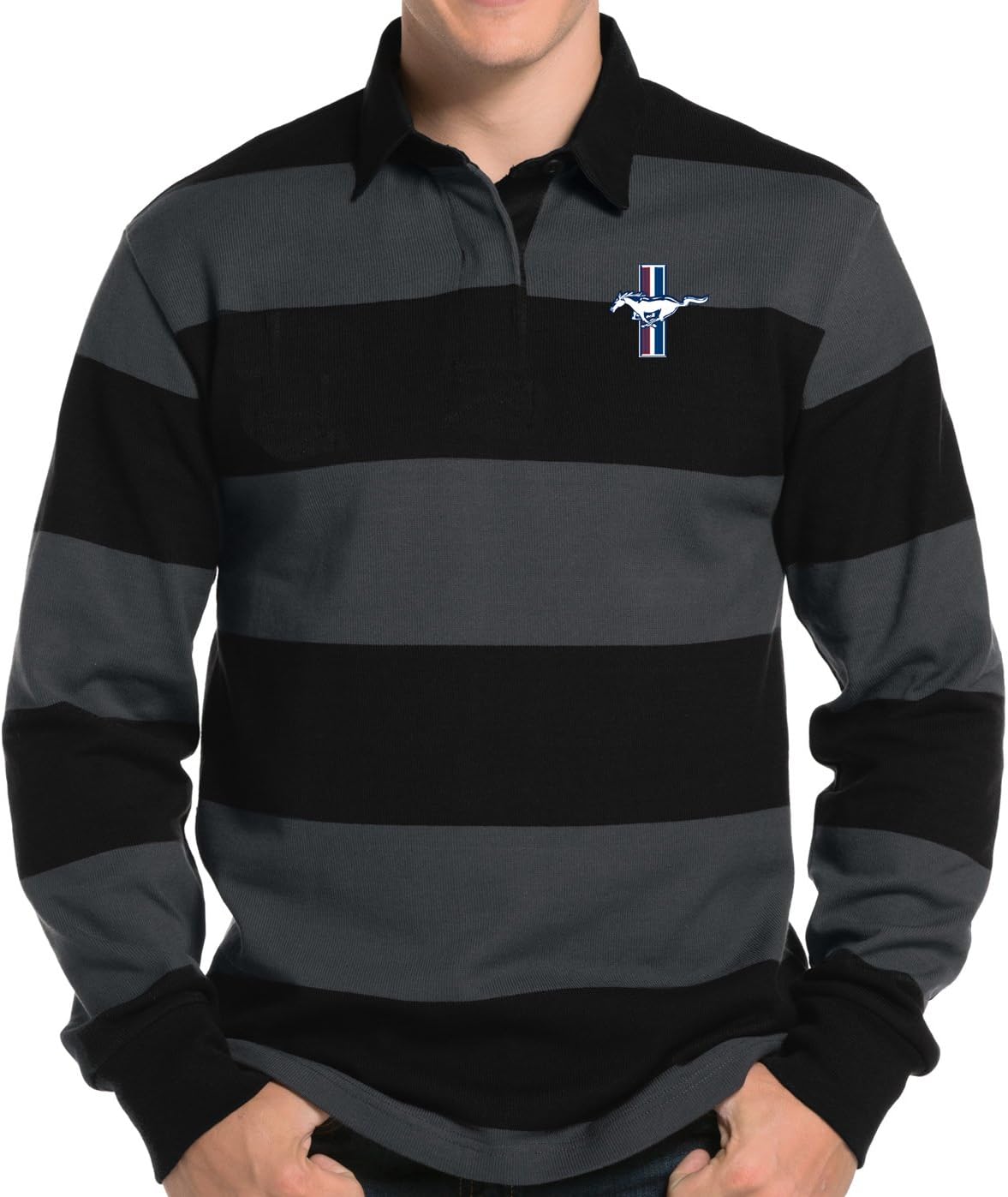Buy Cool Shirts Mens Ford Mustang GT Rugby Polo Shirt