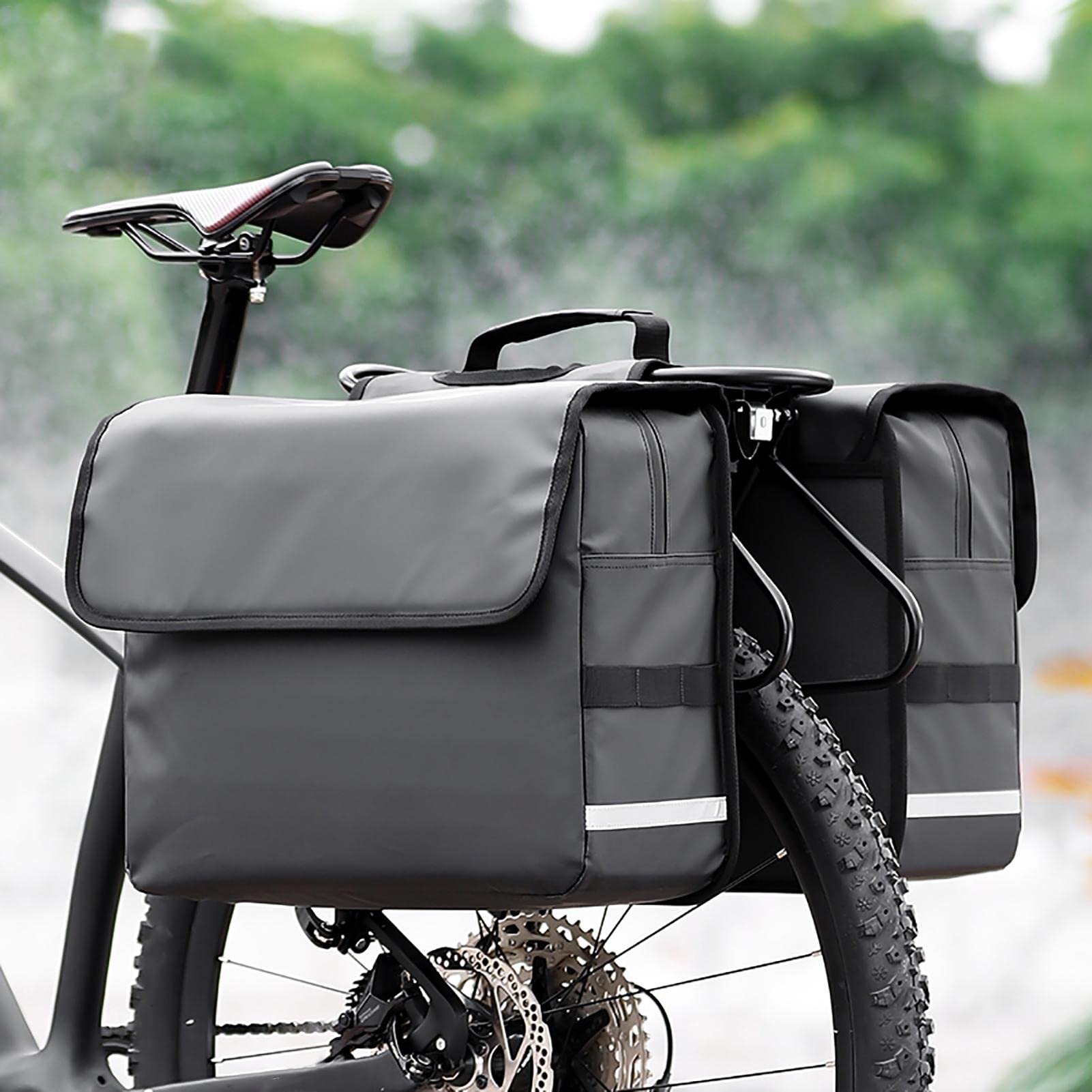 Amazon | パニアバッグ 自転車 リアバッグ サイドバック キャリア 