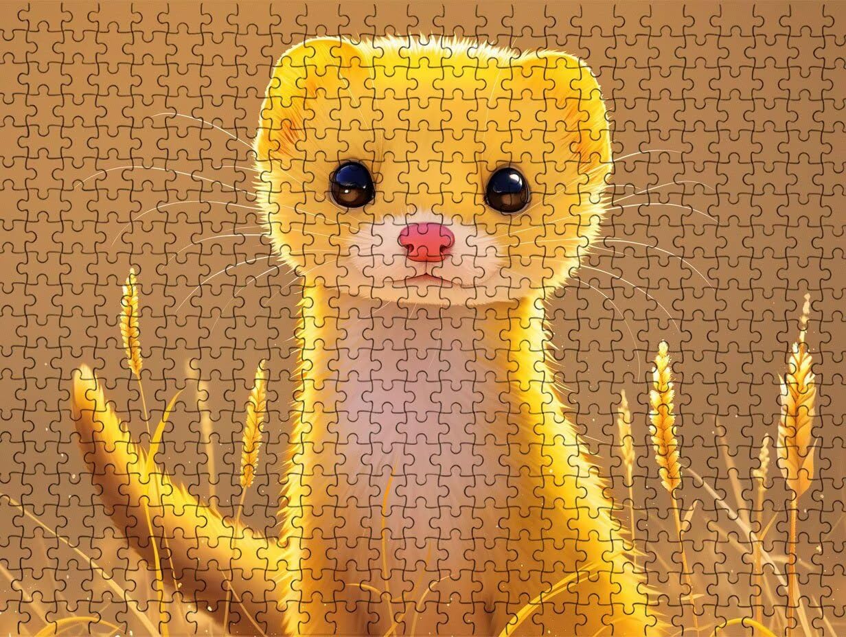 Puzzle dla dorosłych 5000, zwierzęca żółta łasica 5000 elementów dla dorosłych, klasyczne gry edukacyjne, gry i zajęcia rodzinne, do dekoracji ścian domu, pomysł na prezent R0KH-159
