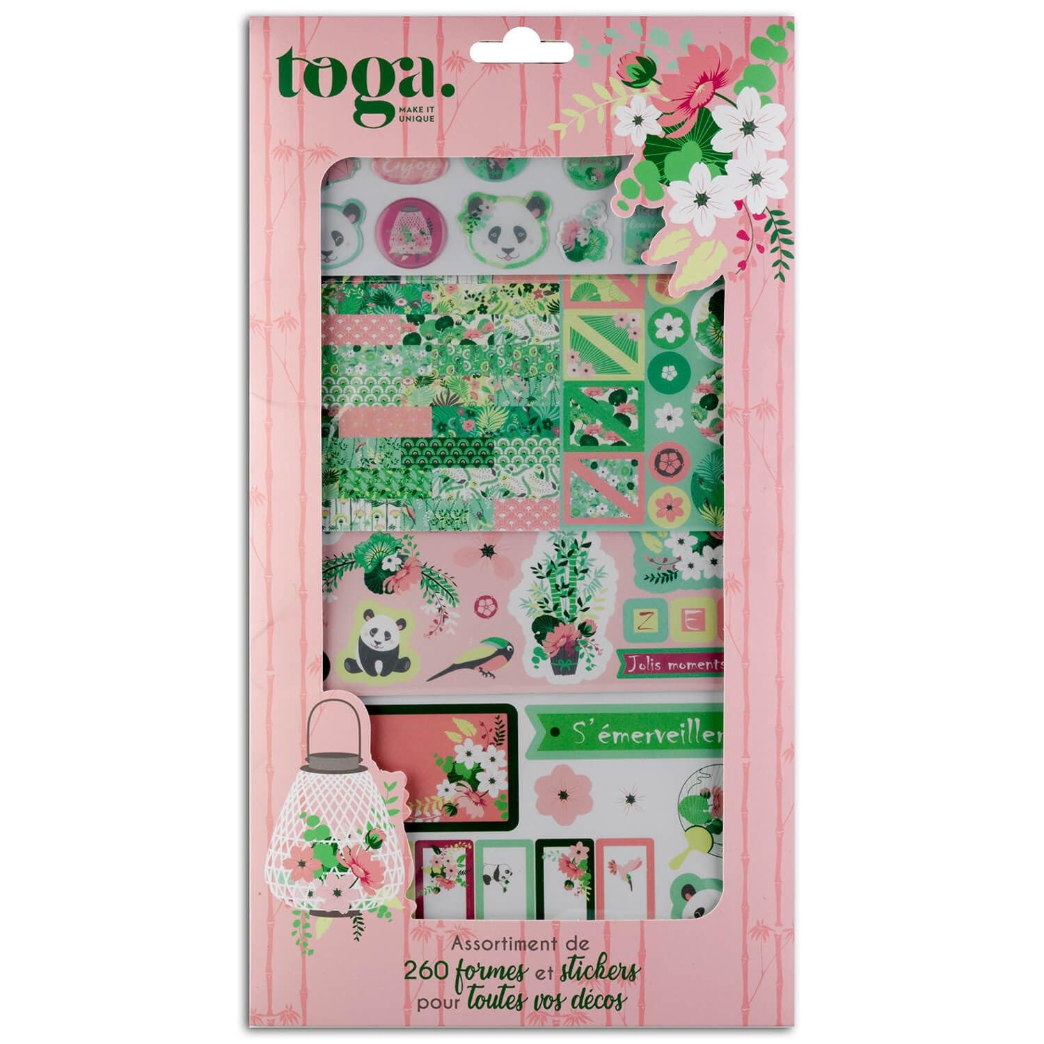 Toga Pink Draeger Paris Bullet Journal Kyoto Decoration Kit