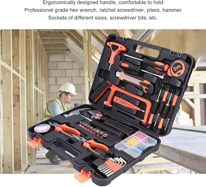 FIXMAN JYS004-1 Juego de 45 Herramientas Manuales con Estuche ABS miniatura 2