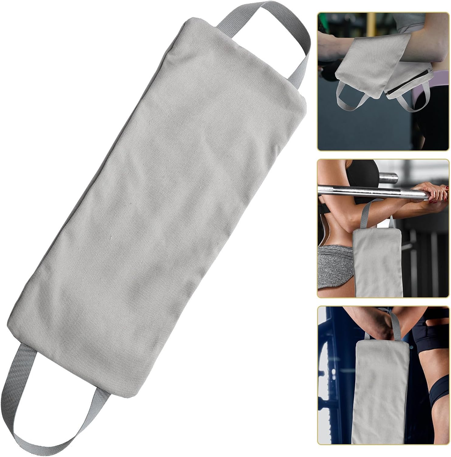 Workout Sandbag with Handles Canvas Adjustable Weight Training Bag