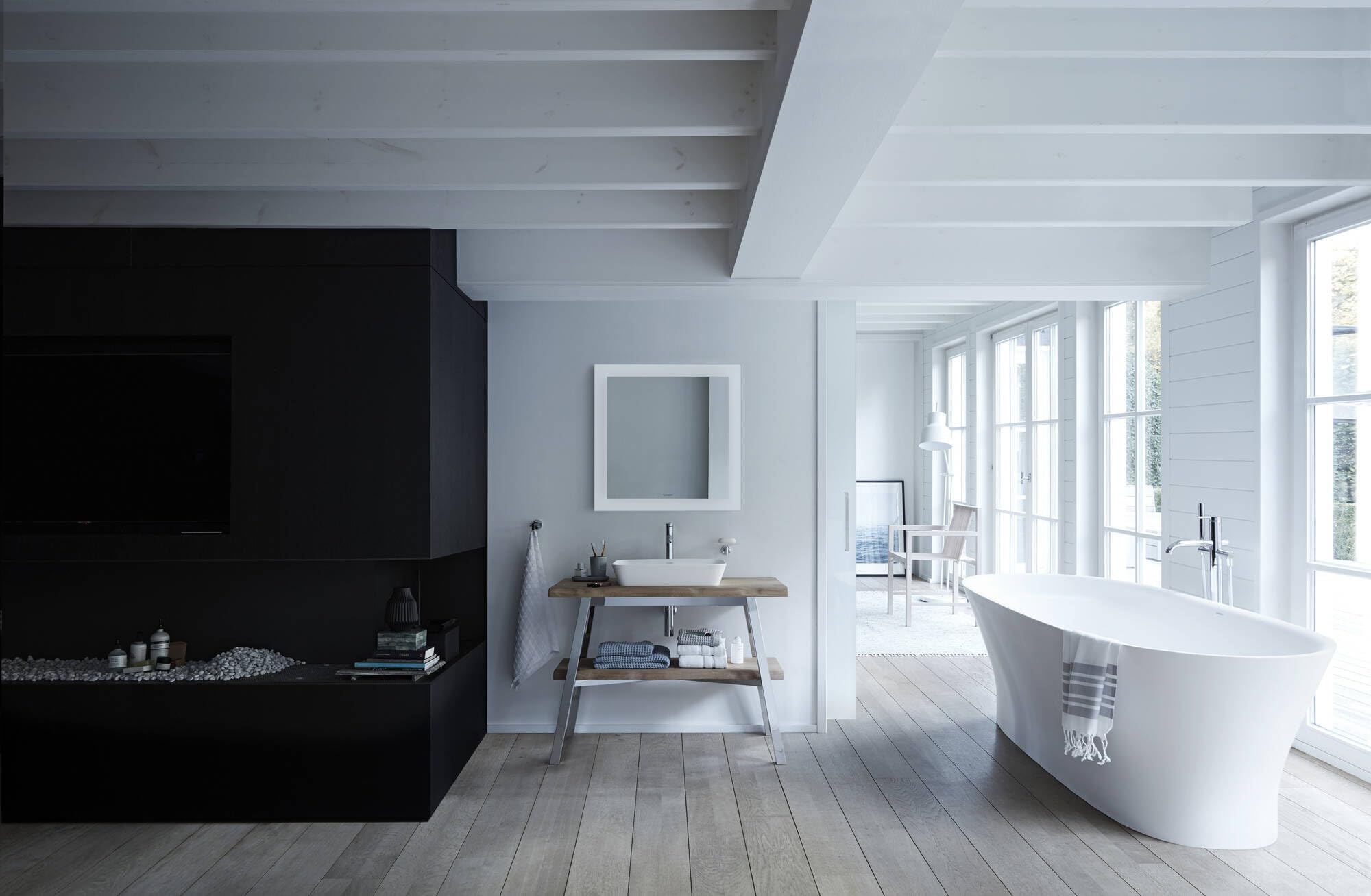 Duravit évier Cape Cod, 550x400 mm, sans Table de robinetterie, sans trop-Plein, Coloris: Couleur intérieure Blanche, Couleur extérieure Blanche - 2347550000