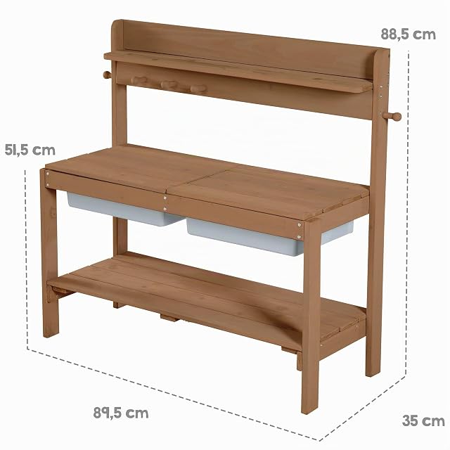 Foto 7 de 8 de roba Cocina de Juguete para Niños de Madera + 2 Cubetas y 2 Tapas Desmontables - de 18 Meses