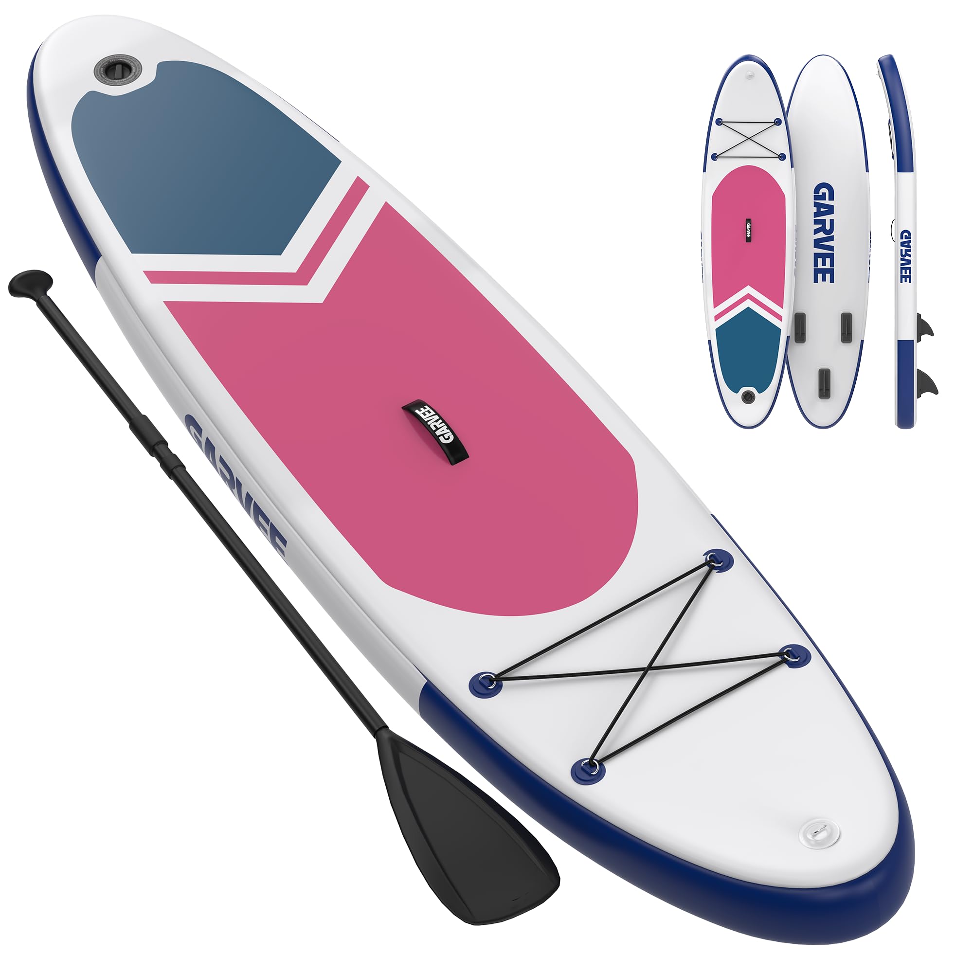 Inflatable Paddle Board for Adults, 10 ft 6 in/11 in Inflatable Stand Up Paddle Board with Premium Accessories, Non-Slip EVA Deck, Ultra-Light Carry