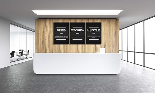 Miniatura 3 de Urttiiyy - 3 pósteres de arte inspirador, impresión en lienzo con citas de motivacionales, ideales para la decoración de paredes de oficina y hogar,