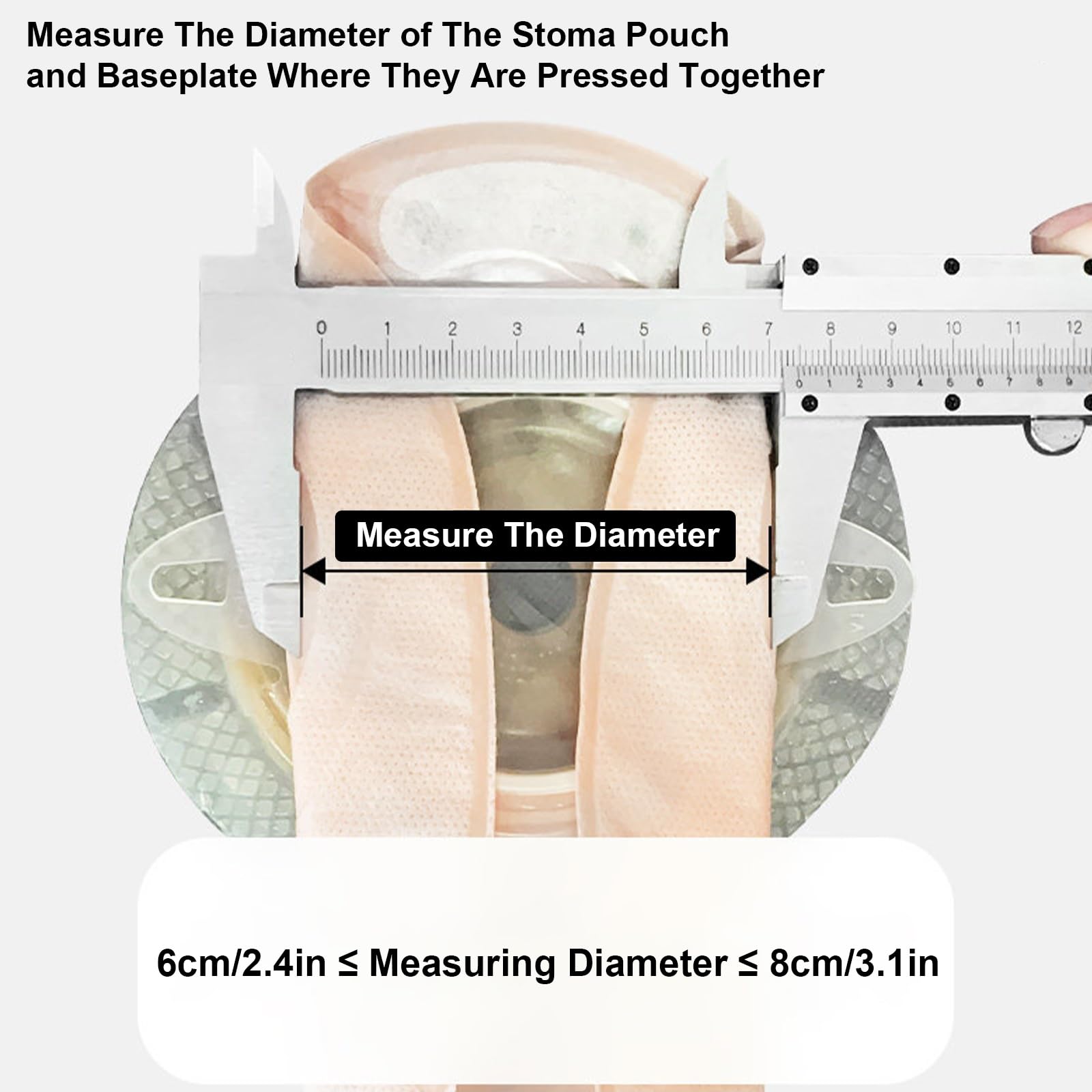 Verstellbare Stoma Bandage, Atmungsaktiver Stoma Gürtel, Beugt Parastomalen Hernien vor, Postoperativer Stomagürtel Zum Schutz Des Stomabeutels(Medium)