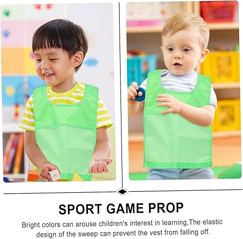 Miniatura 8 de VANZACK Chaleco de juego de malla para niños, chaleco cognitivo, chaleco reflectante, chaleco de fútbol acolchado, chaleco deportivo de utilería