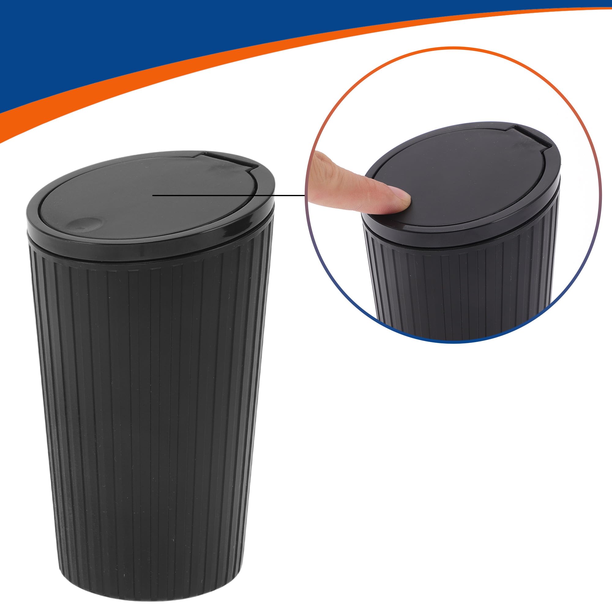 Mini Cestino per Auto Portabicchieri, Plastica Pattumiera Auto