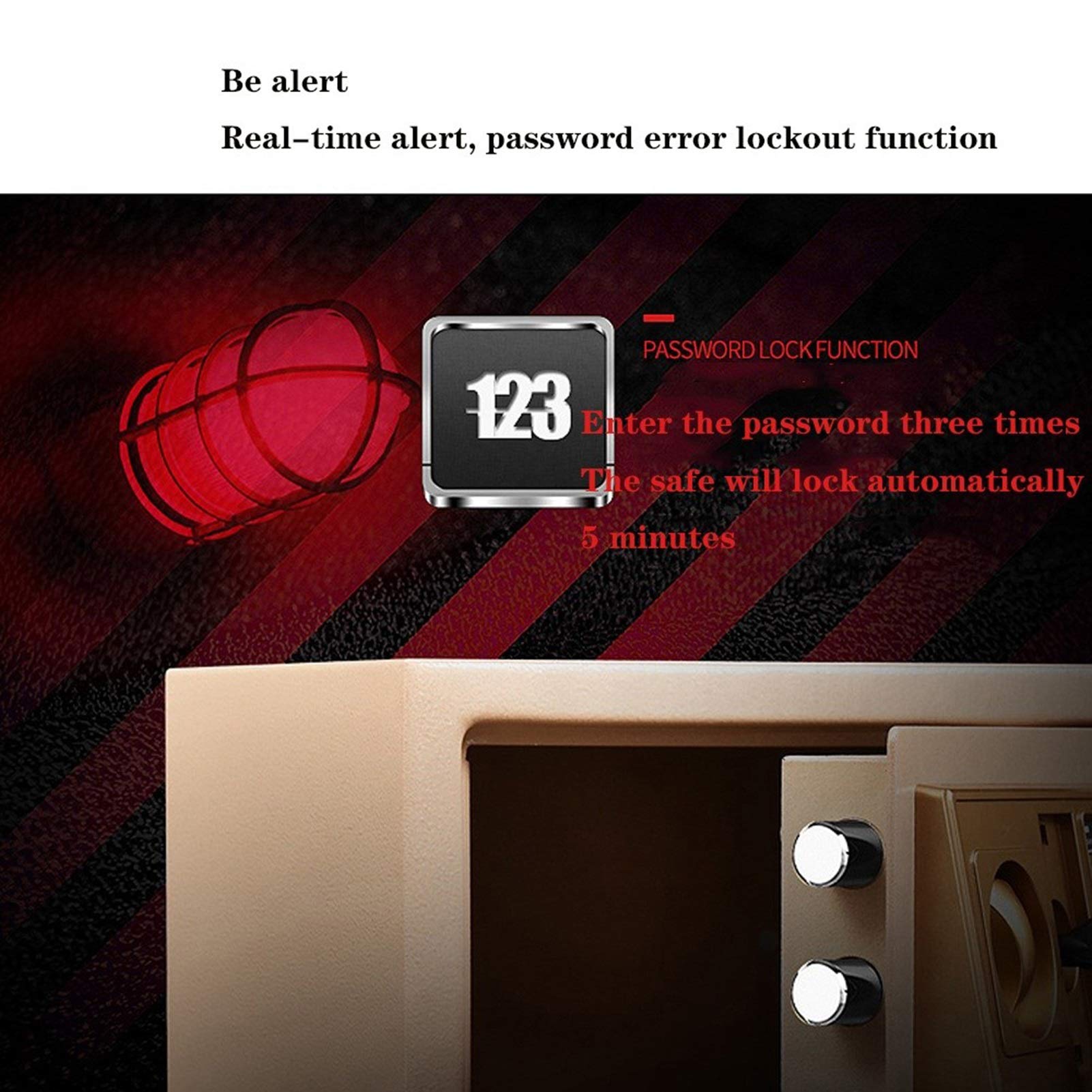 Casseforti di Sicurezza elettroniche digitali a Scatola Costruzione in Acciaio Nascosta con Design di Ancoraggio per armadietto con Serratura per Ufficio in casa Hotel Passaporto Aziendale Contanti