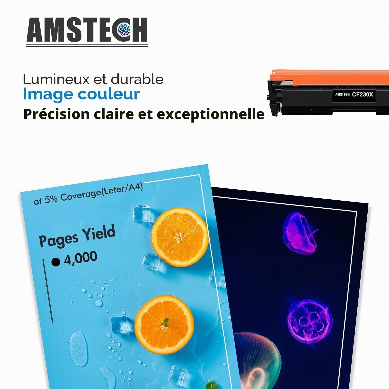 2-Pack 30X Cartouche de Toner Compatible pour HP 30X 30A Cartouche Noir | CF230X CF230A pour LaserJet Pro MFP M227fdw M203dw M203dn M203d M227sdn M227fdn M227d M227 M203 Imprimante