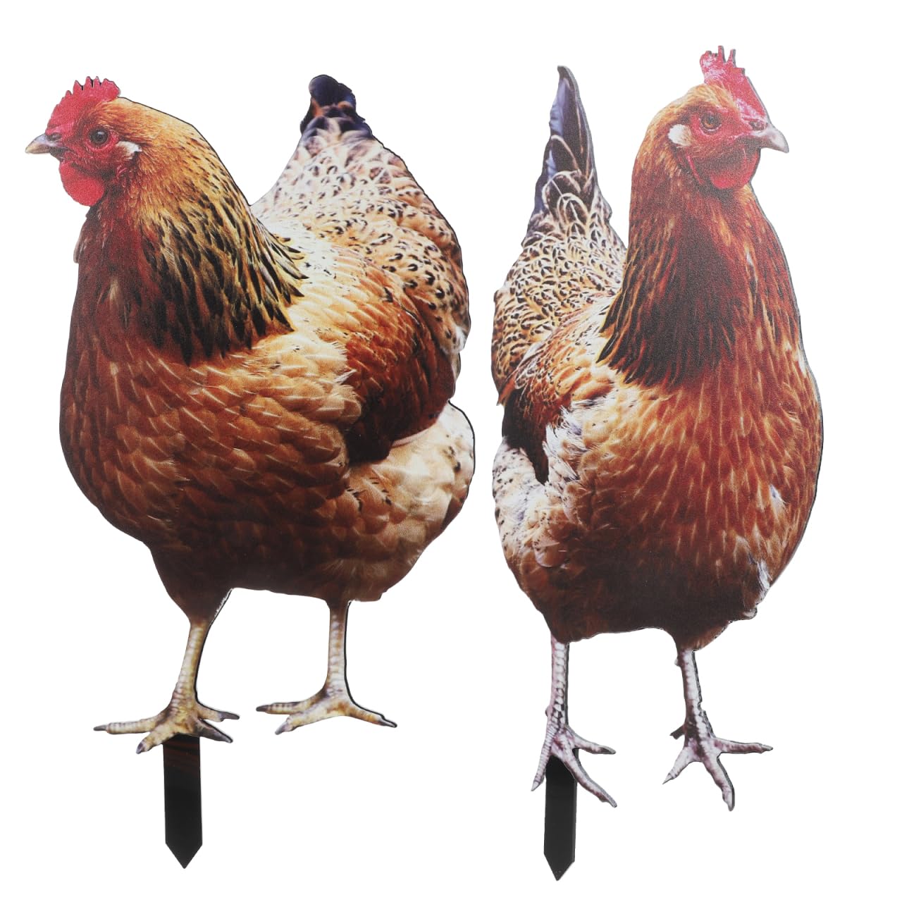 Plaque de pelouse motif poules : l'accessoire de jardin idéal pour l'extérieur