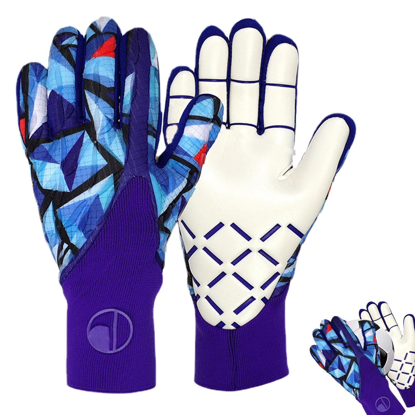 ZORQ Guanti da portiere | Guanti da calcio – Guanti da portiere in lattice resistente, comodi e ad alte prestazioni, per giocare a tutto tondo