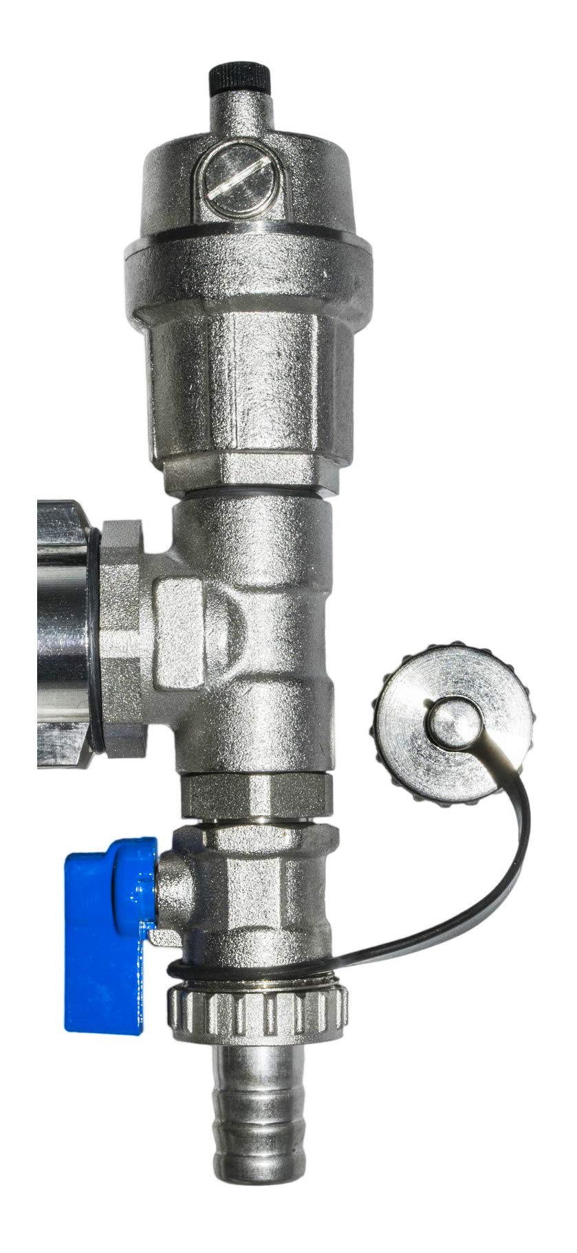 Nordic Tec Répartiteur de circuit de chauffage avec robinets sphériques - Thermomètre - 9 circuits de chauffage (9 circuits)