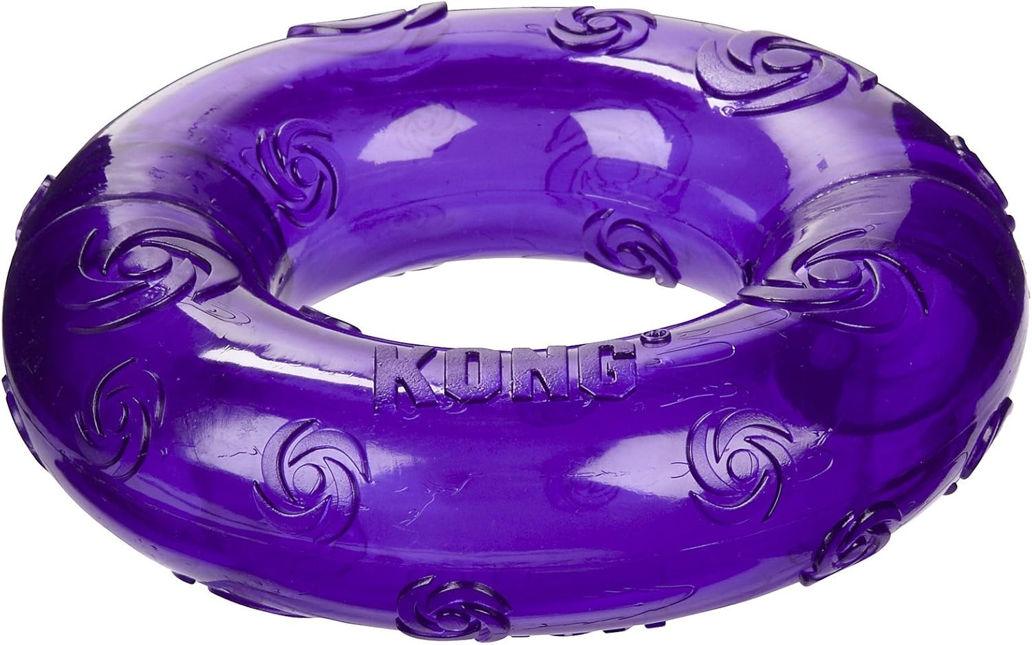 KONG Squeezz Ring Dog Toy, Medium, Assorted Colors