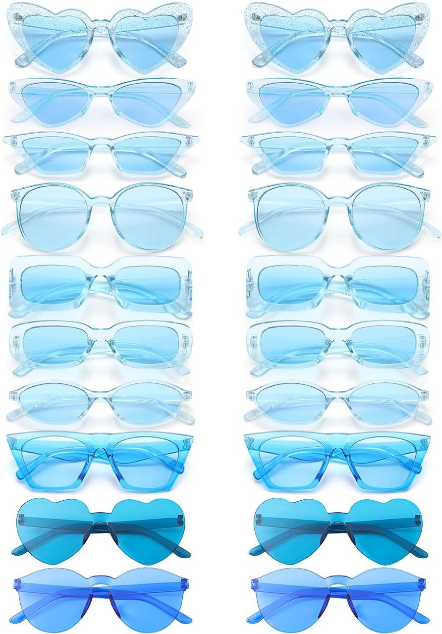 Party Sunglasses Bulk Sunglasses Pack Party Favor Retro Funky Festival Multipack Glasses Set for Women