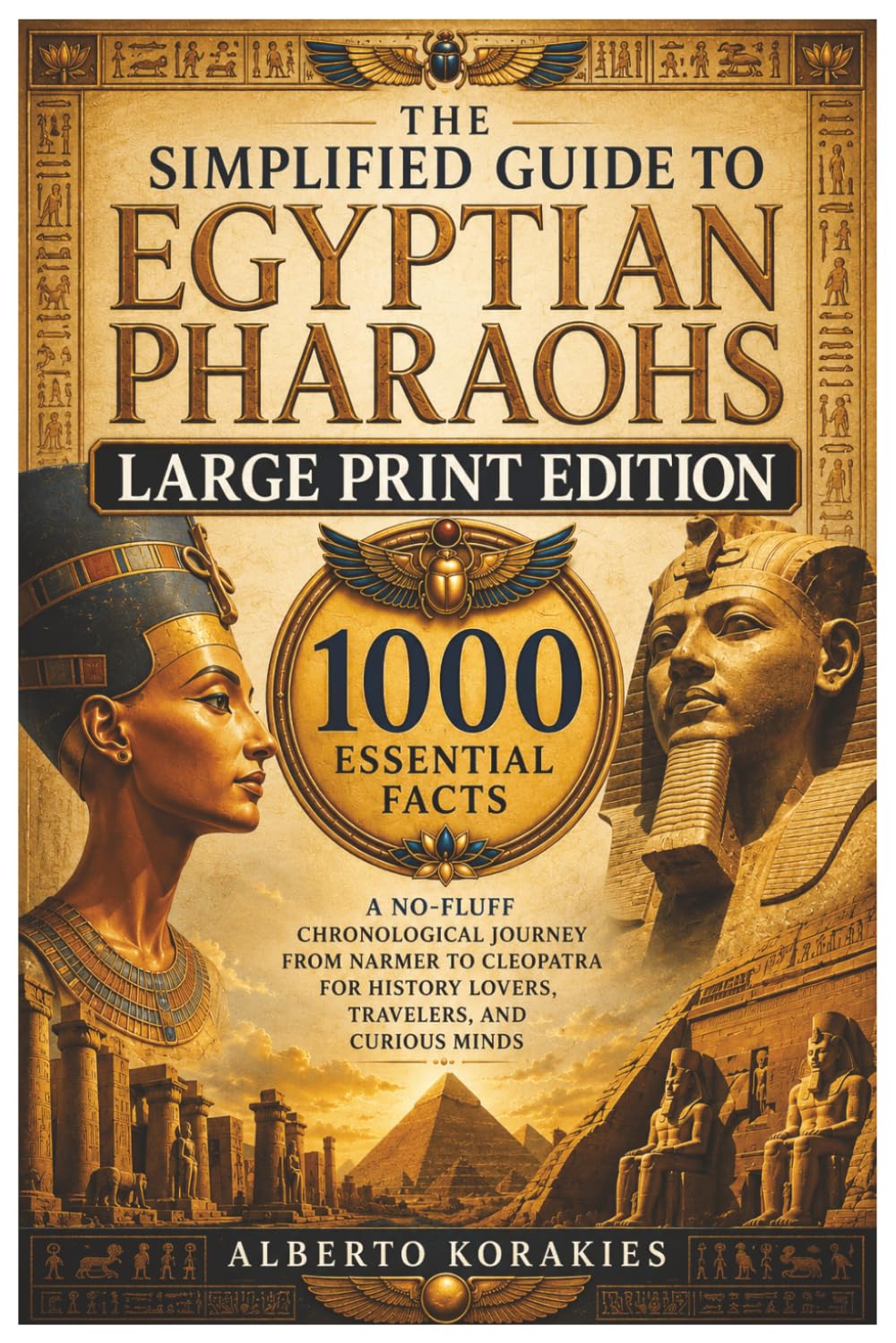 The Simplified Guide to Egyptian Pharaohs Large Print Edition: 1000 Essential Facts A No-Fluff Chronological Journey From Narmer to Cleopatra for History Lovers Travelers and Curious Minds