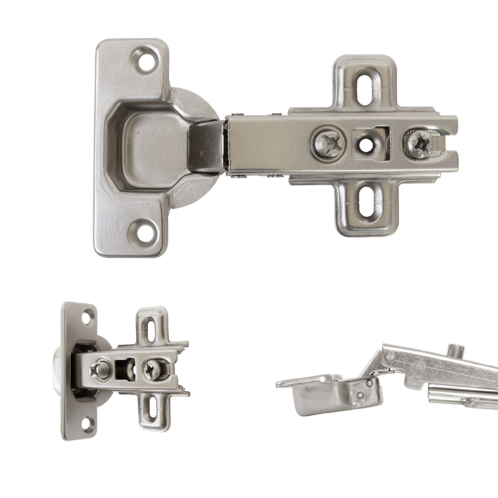 Dihl 10X 35Mm Slide-On One Way Hinge Kitchen Cupboard Cabinet Door Inset 110° Degree