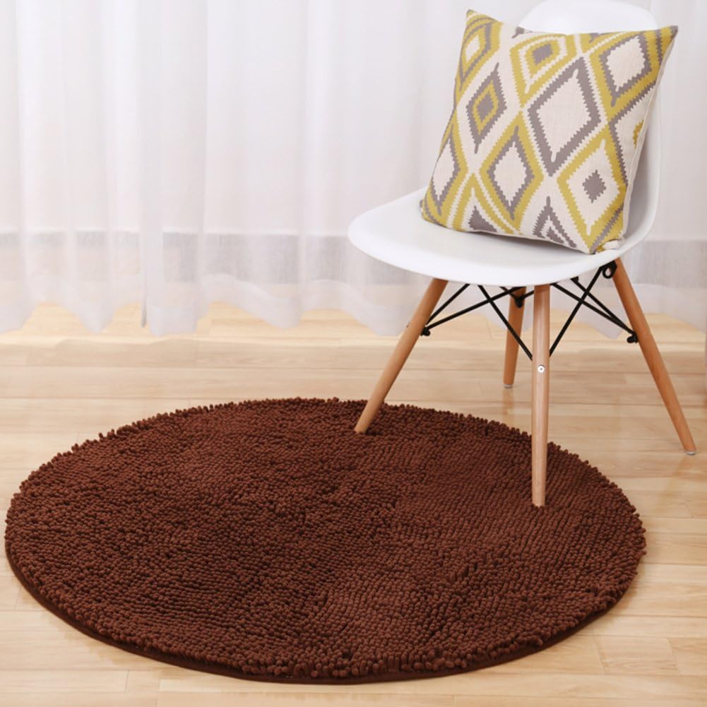 Micro fiber chenille water-absorbing mats/Round computer pad/Bird cage hanging chairs bedroom mat/Door mats/Mat-J 60cm(24inch)