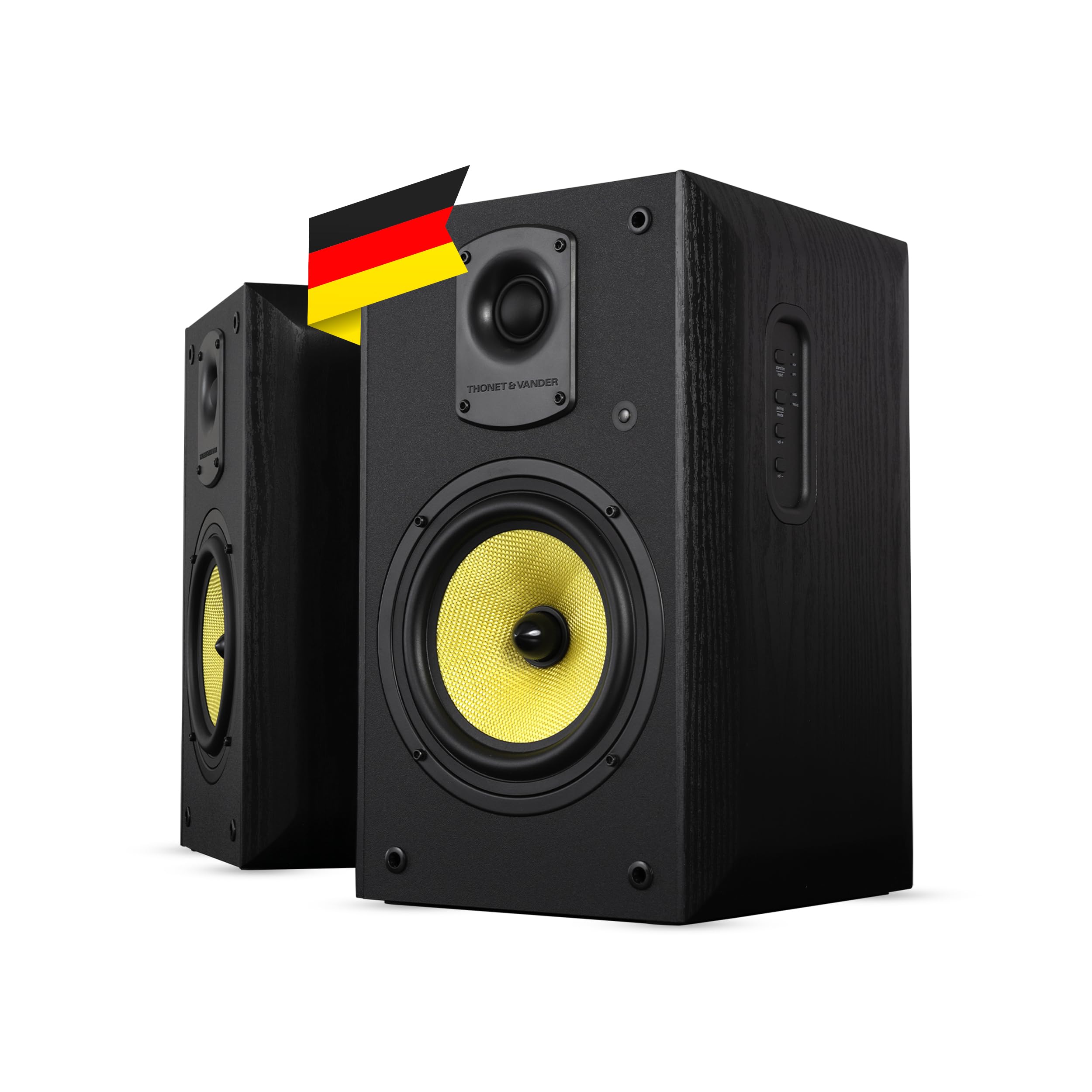 KUGEL 700 Watt 2.0 Channel Wireless Bluetooth Bookshelf Speaker (Black)