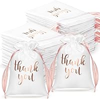 Vista 16 de Roowest 100 bolsas de regalo de satén con cordón de agradecimiento para joyas, bolsas de dulces para bodas, despedidas de soltera, baby shower, Azul