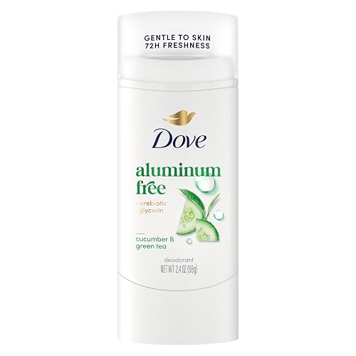 Dove Aluminum Free Deodorant Stick for Women, Cucumber & Green Tea, 2.4 oz