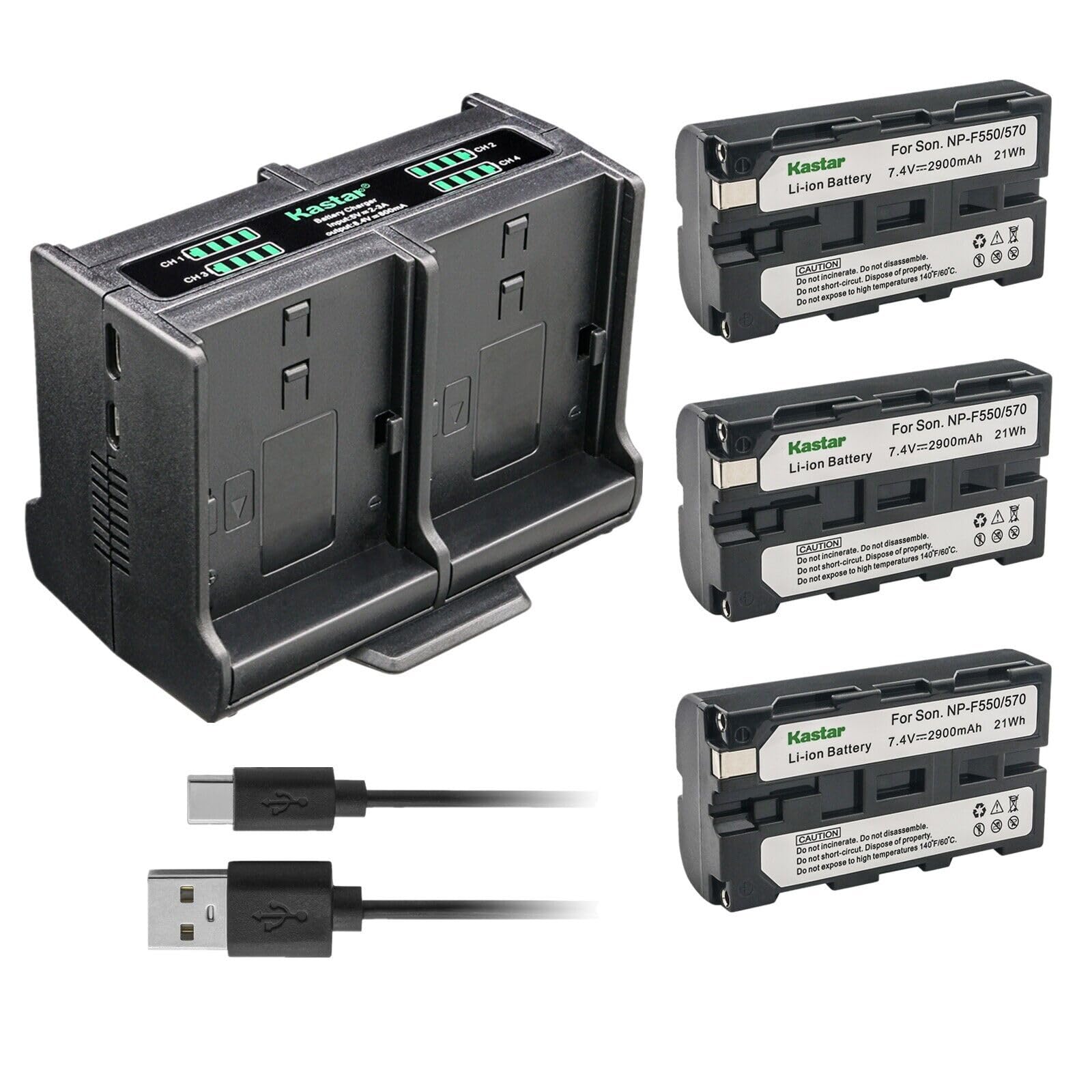 Amazon.com: Kastar 3-Pack Battery and Quadruple Charger Compatible
