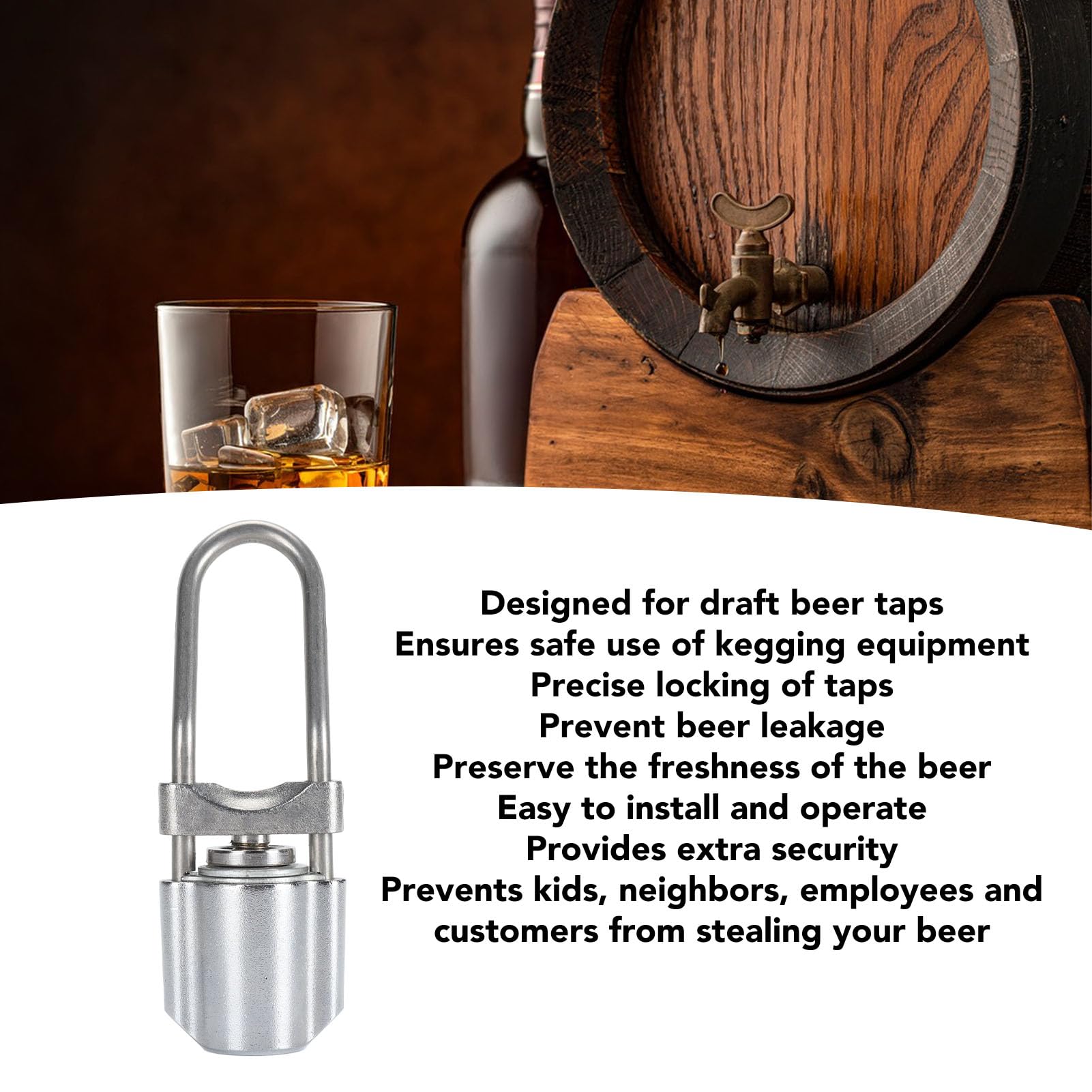 Amazon｜ビールタップロック、ステンレス鋼の安全漏れ防止ドラフト