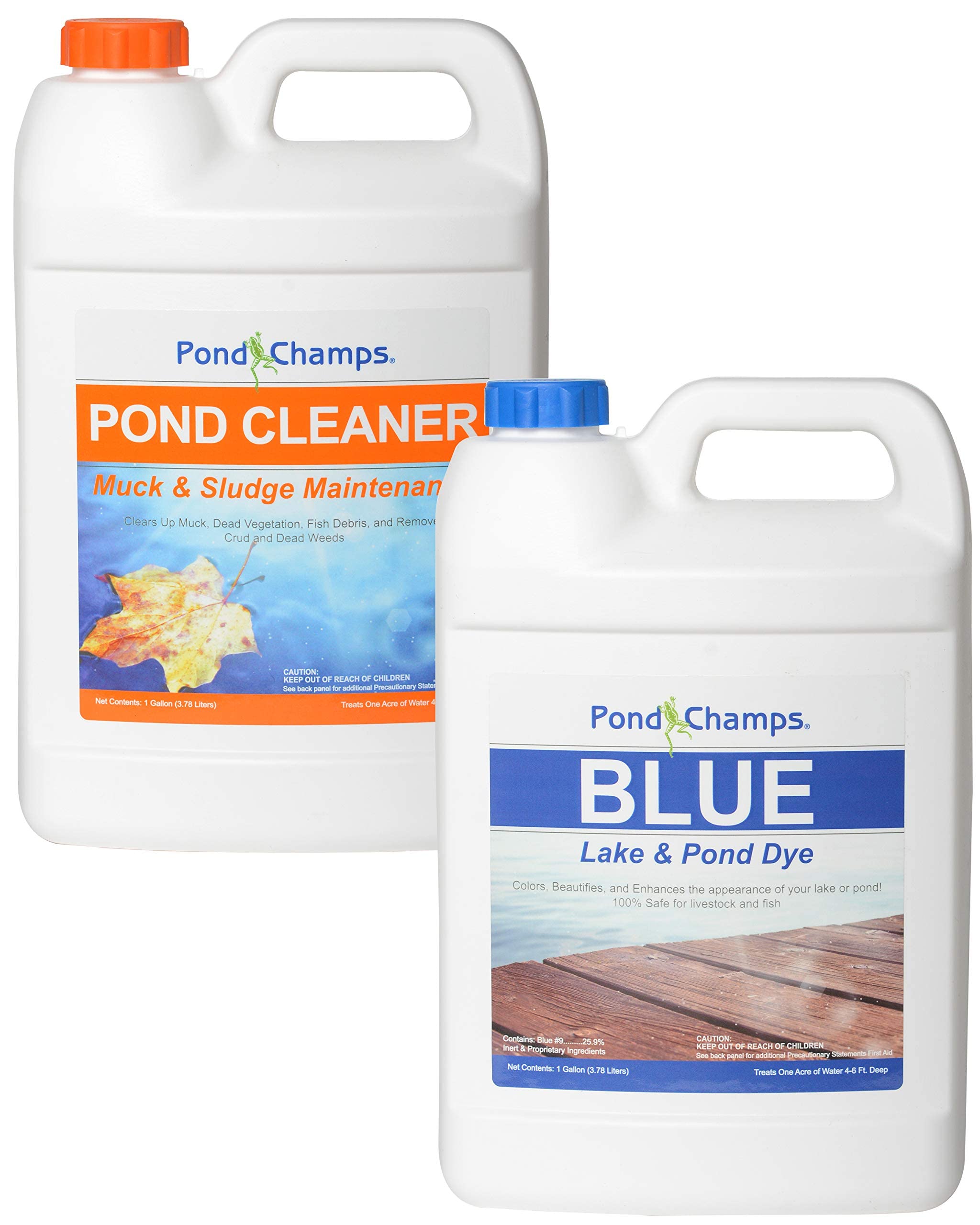 Pond Champs Blue Pond Dye and Pond Cleaner 1 Gallon of