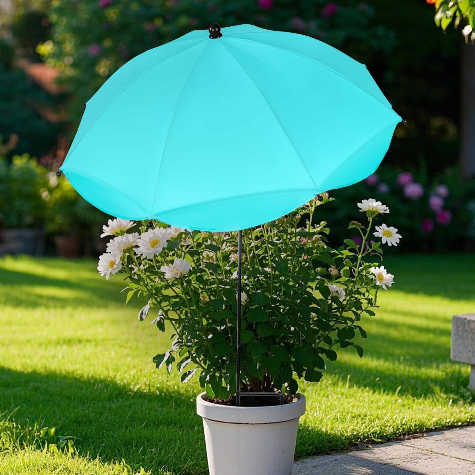 Plant Umbrellas for Outdoor Plants, Adjustable Garden Shade Umbrella Larger Size Plants Shade Cover Umbrella Sun Protection for Potted Plants Garden Beds from Direct Sunlight