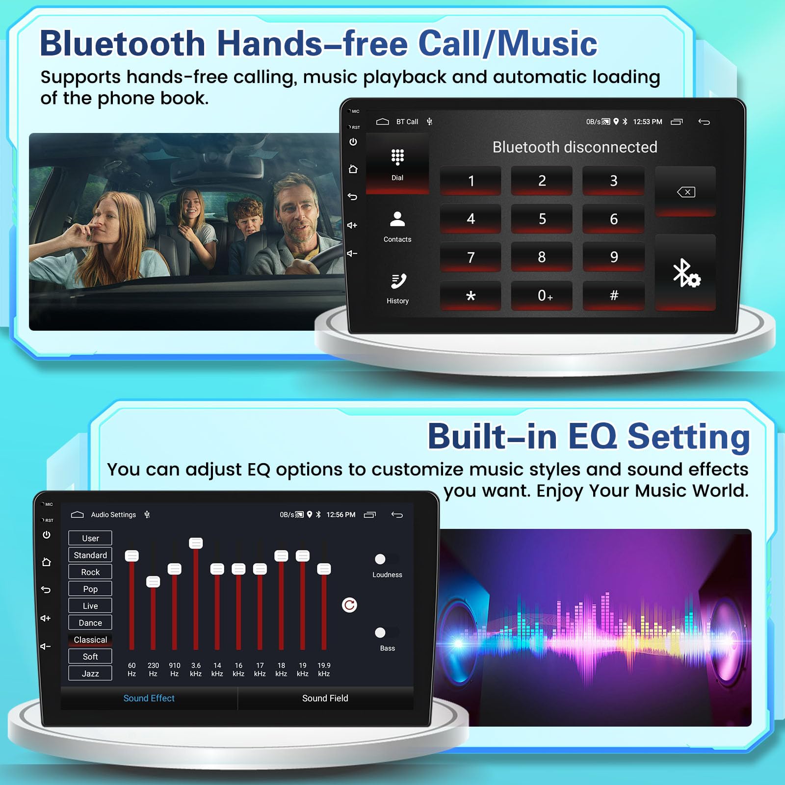 2+64G Android Radio Coche para Opel Astra H,Zafira B,Corse C D Inalámbrico Carplay Android Auto, 9 Pulgadas de Pantalla Táctil Radio con WiFi/Bluetooth/GPS/Cámara de Seguridad