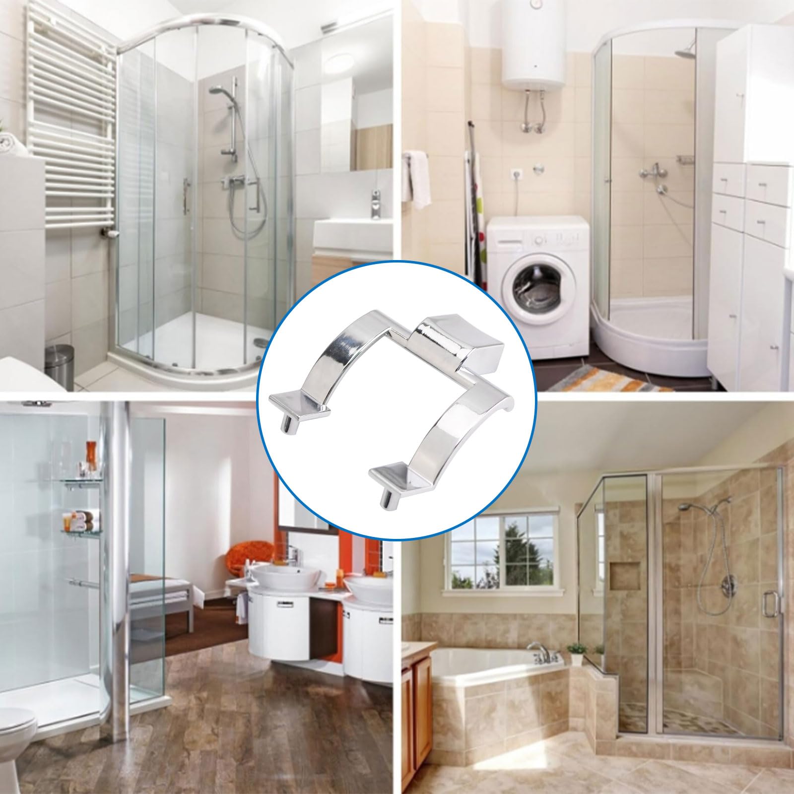 Amazon.com: INCREWAY Towel Bar Brackets Set, Shower Door Zinc