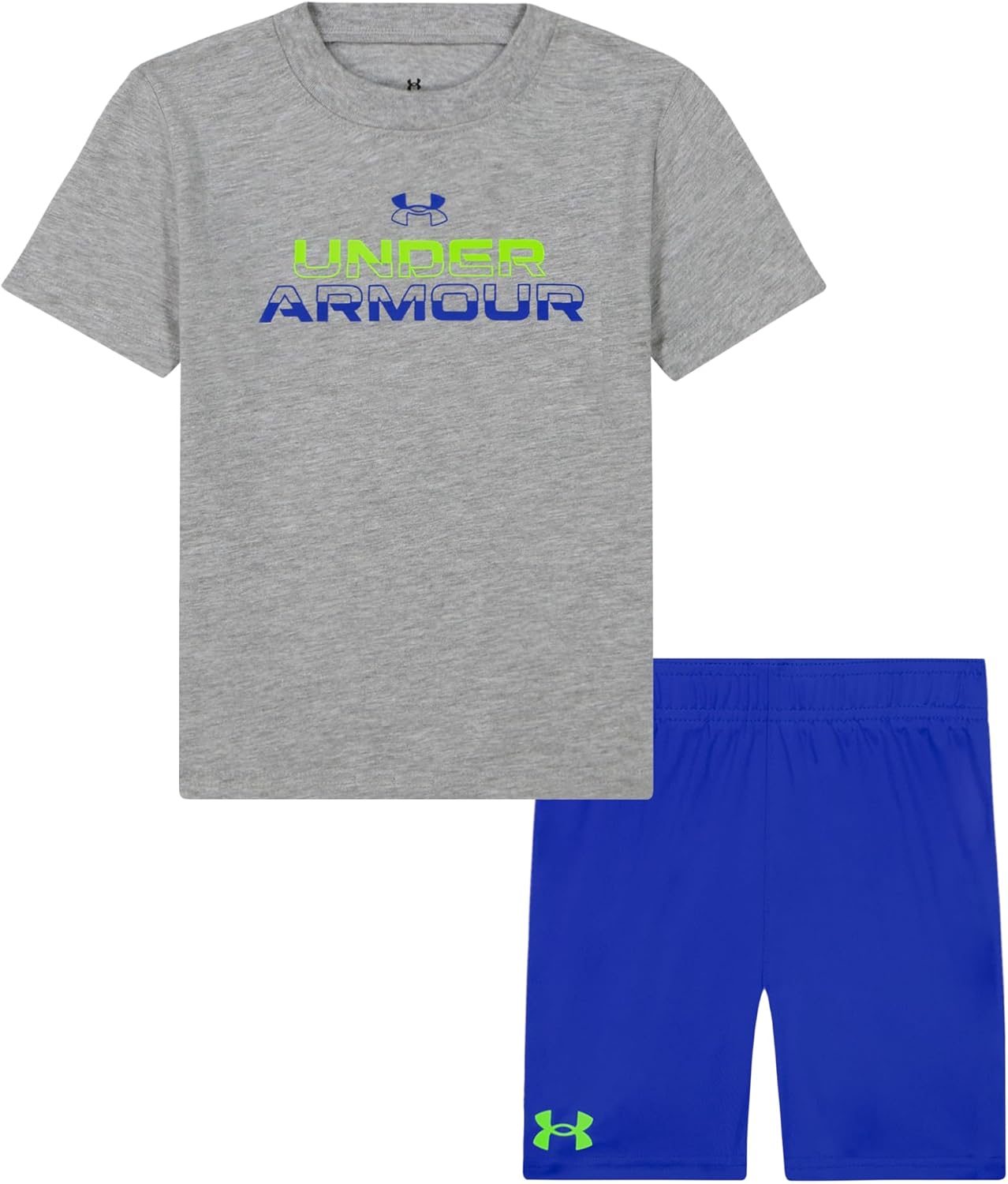 Under Armour boys Boys' Short Sleeve Tee and Short Set, Lightweight and Breathable