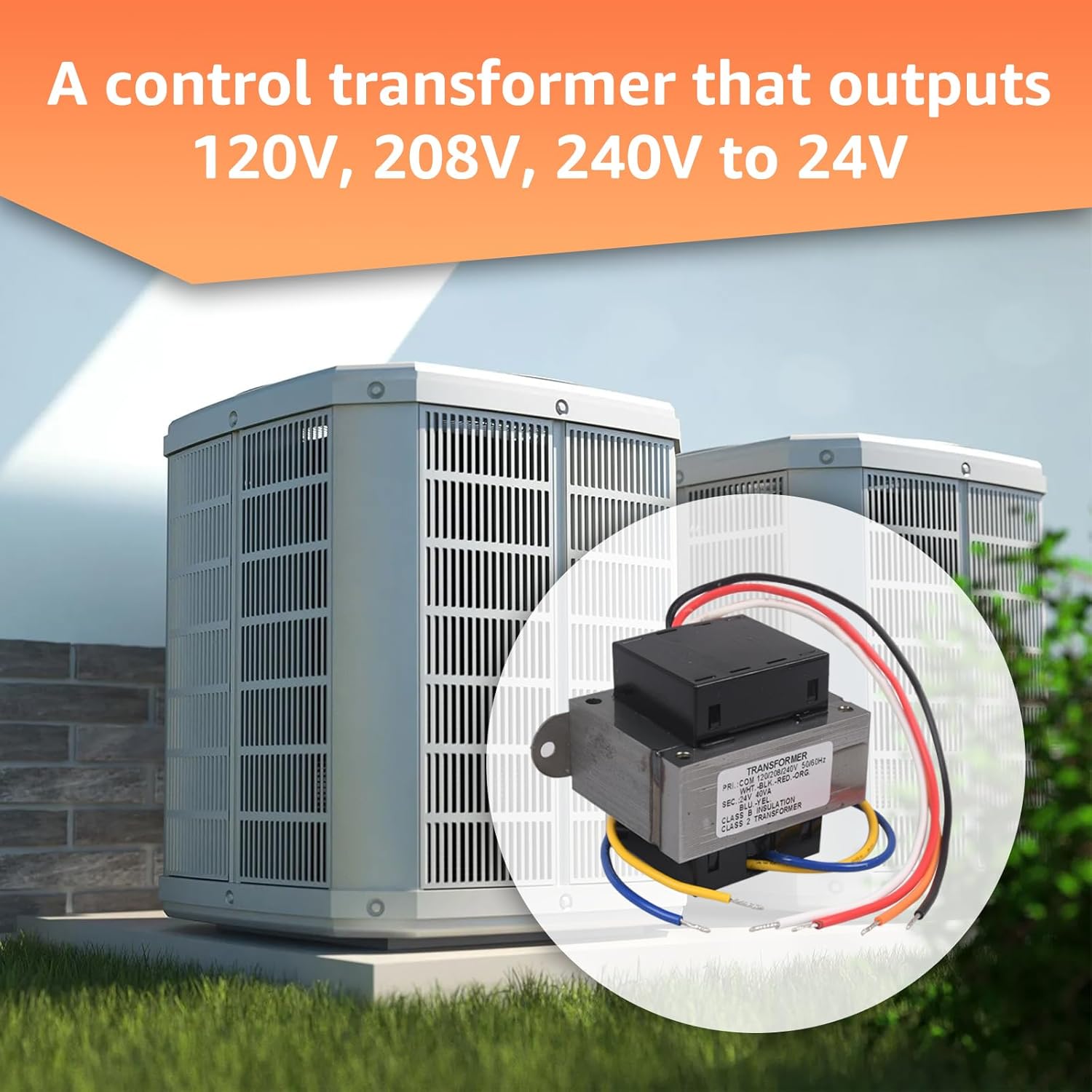 50354 Transformer 120/208/240V to 24V 40VA,Replacement for Motors Armatures 50354 Transformer