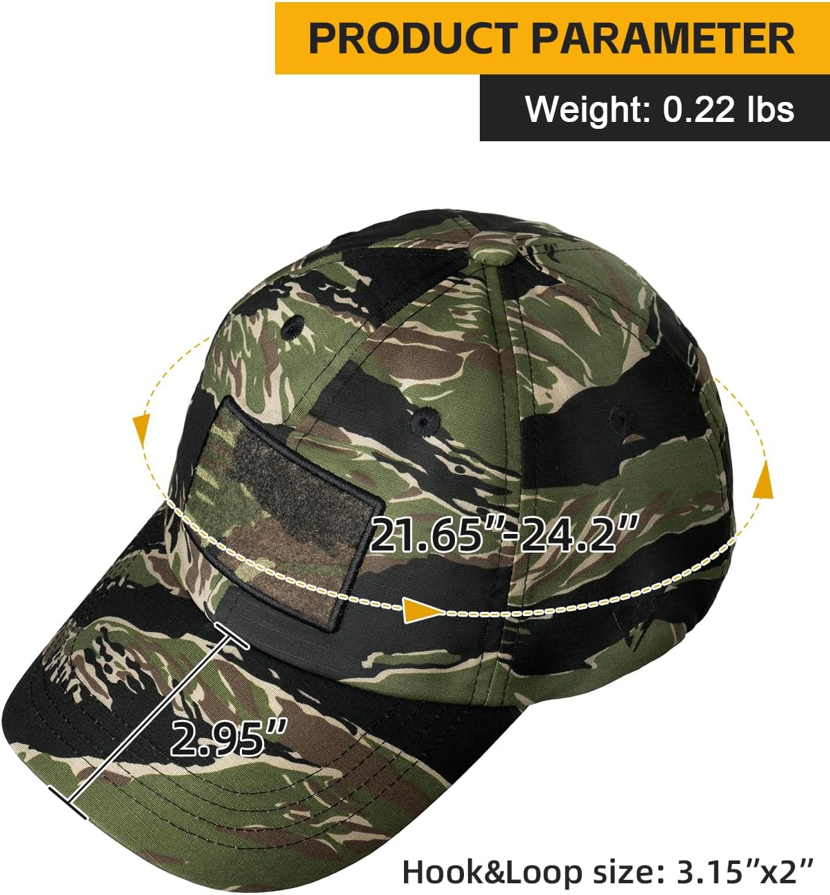 IDOGEAR Sports Tactical Baseball Cap Military Hat for Men Trucker Fitted Cap for Outdoor Golf Running Fishing Hiking Hunting image 5