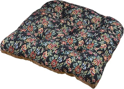 Cojines para sillas de comedor, paquete de 4 cojines gruesos para sillas de cocina de estilo europeo, juego de 4 con lazos, cojines copetudos en