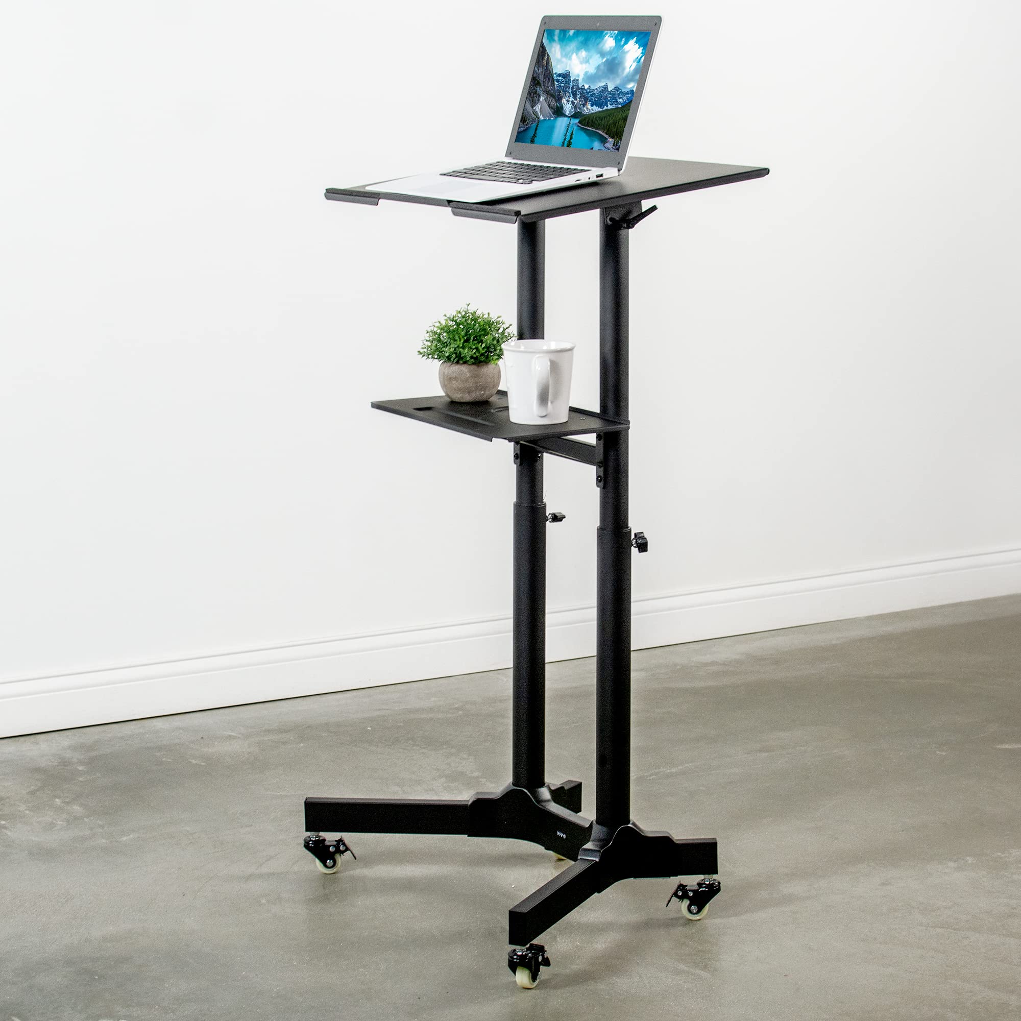 Buy VIVO Steel Mobile 24 inch Height Adjustable MultiPurpose Rolling